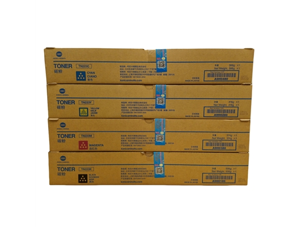 原装 柯尼卡美能达C226/C266彩色复印机碳粉盒 TN223CMYK 墨粉盒